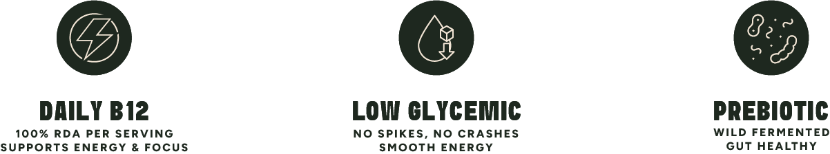 Daily B12, Low Glycemic, Prebiotic benefits